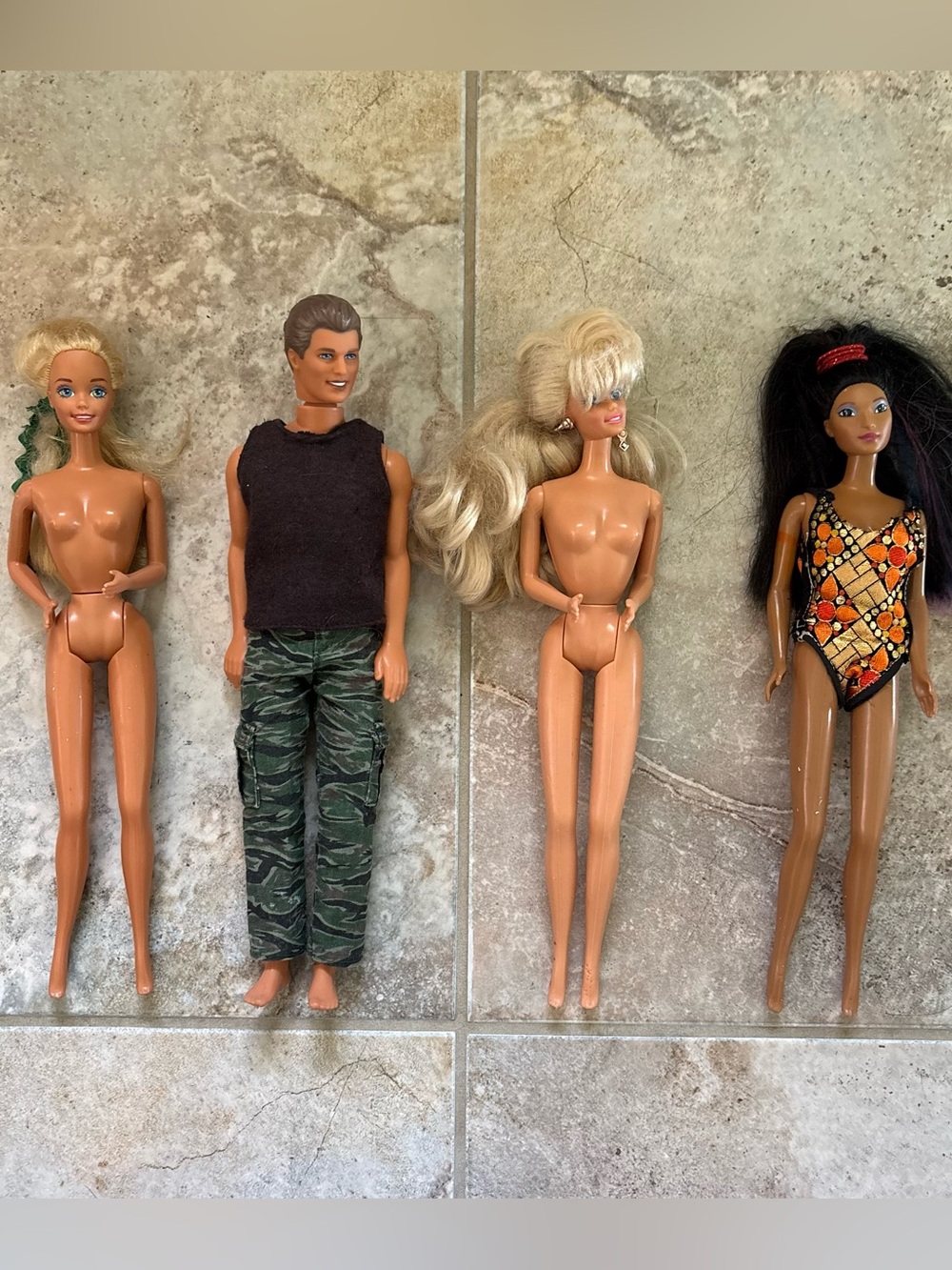 Vintage Barbie Doll Mixed Lot As Is Mattel 90s Toys Twist N Turn Blonde Hair